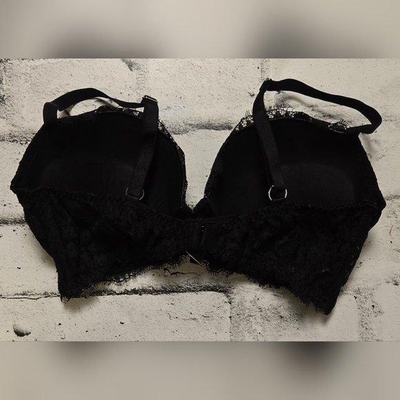 Victoria’s Secret Black Lace Longline Bra 36C Underwire - Picture 4 of 14